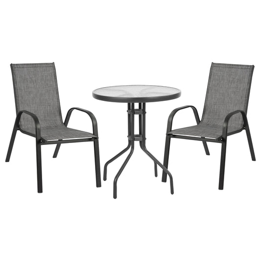 Set Dining Table 3 Pieces With 2 Chairs & Table Hm5181.01