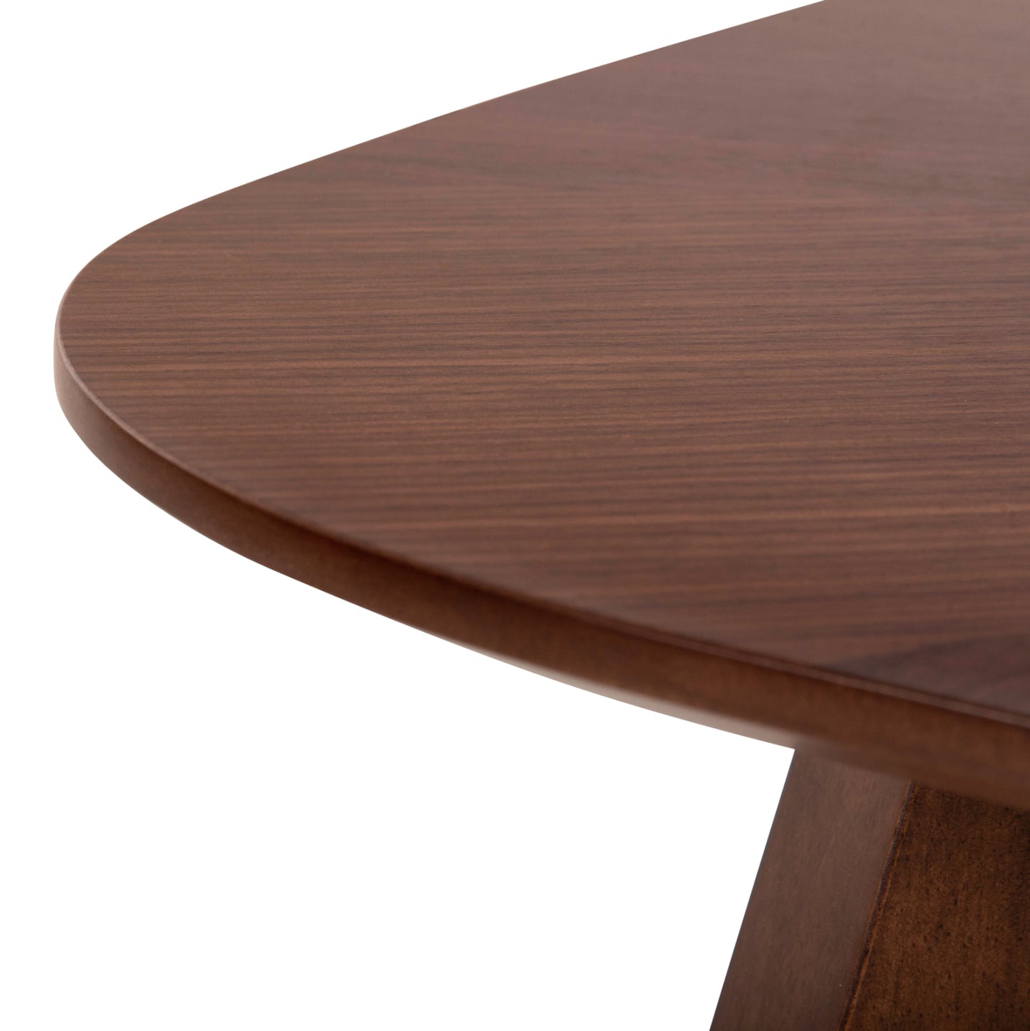 Set 2pcs Dining Table & Coffee Table Riner Hm21342 Mdf With Walnut Wood Veneer