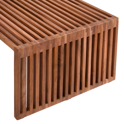 Coffee Table Set Of 2 Nya Hm9548 Teak Wood In Natural Color 116x60x46,5hcm.