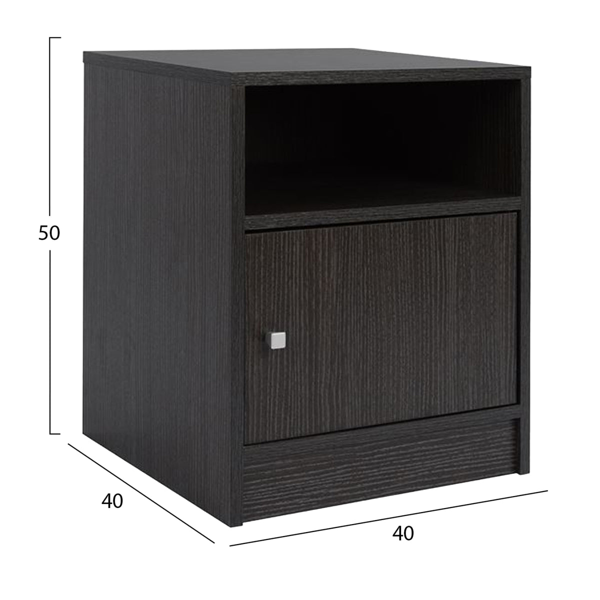 Bedroom Set 3pcs Hm11216 Velvet In Grey--melamine In Zebrano