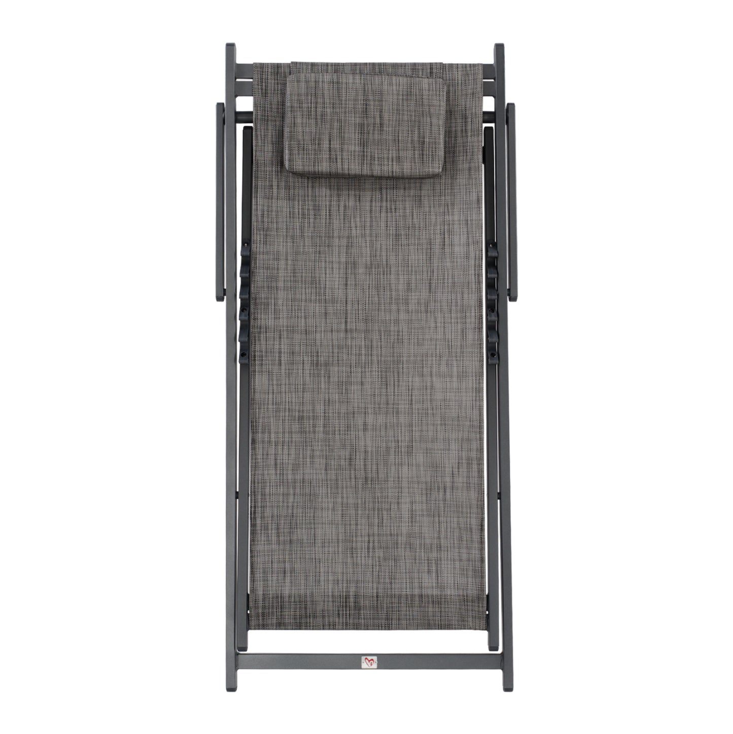 Lounge Chair Professional Kea Hm5076.10 Aluminum & Textilene In Grey Color 59,5x102,5x94hcm.