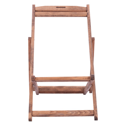 Sezlong Without Arms Limnos Beech Wood In Walnut Shade Hm5798.01