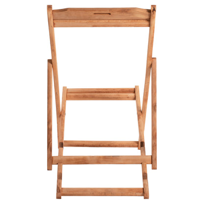 Beach Chair Hm5798.02 No Arms Solid Beech Wood Natural Color Impregnated