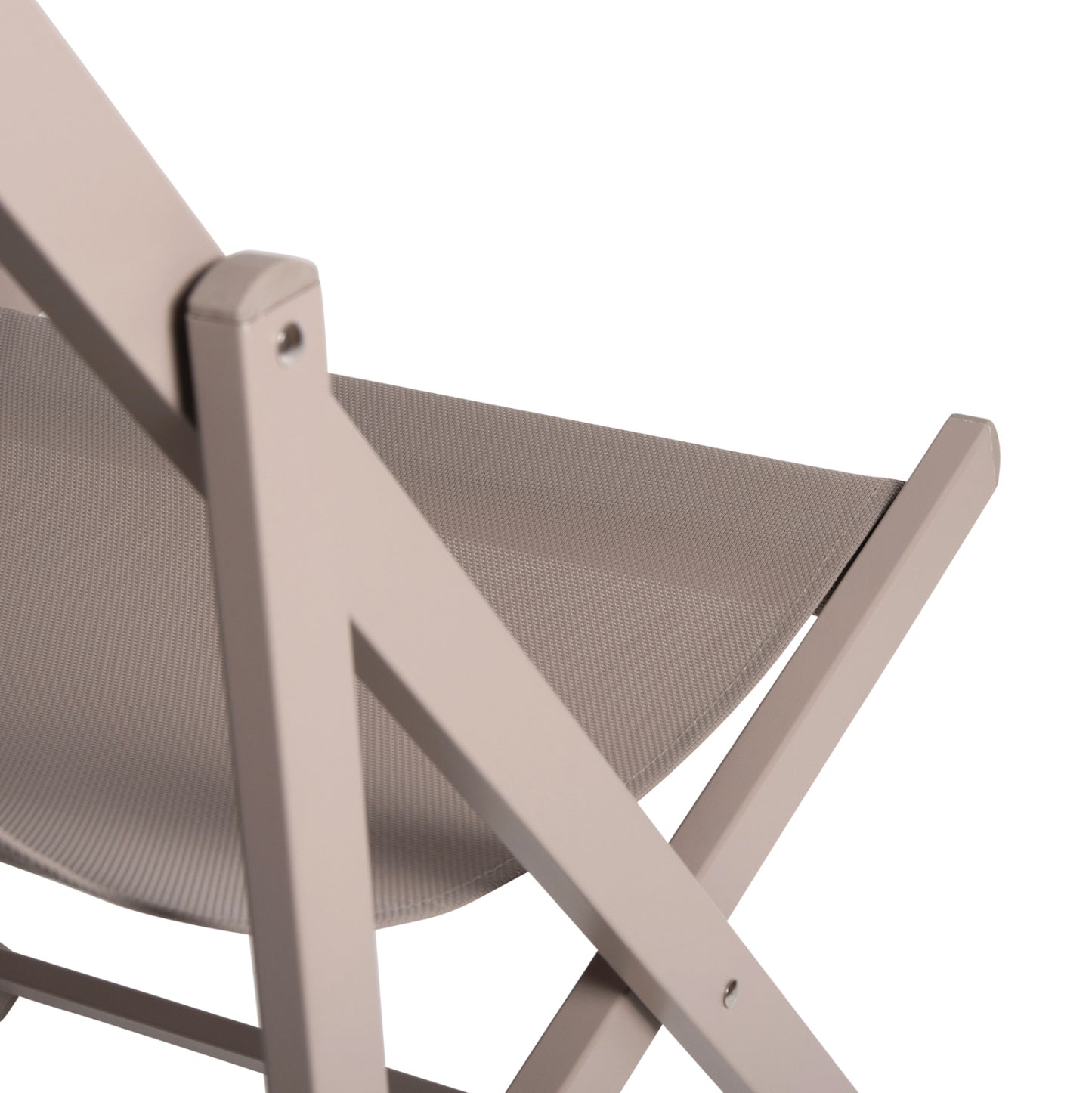 Lounge Chair Professional Kea Hm5076.03 Aluminum & Textilene In Champagne Color 59,5x102,5x94hcm.