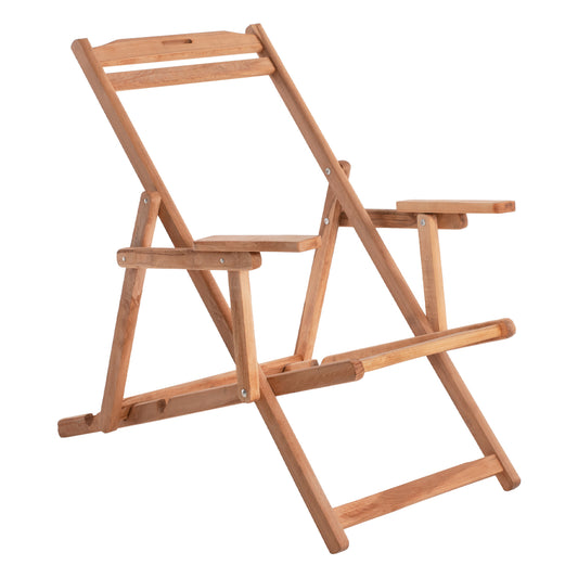 Beach Chair With Arms Hm5799.02 In Natural Impregnated Color