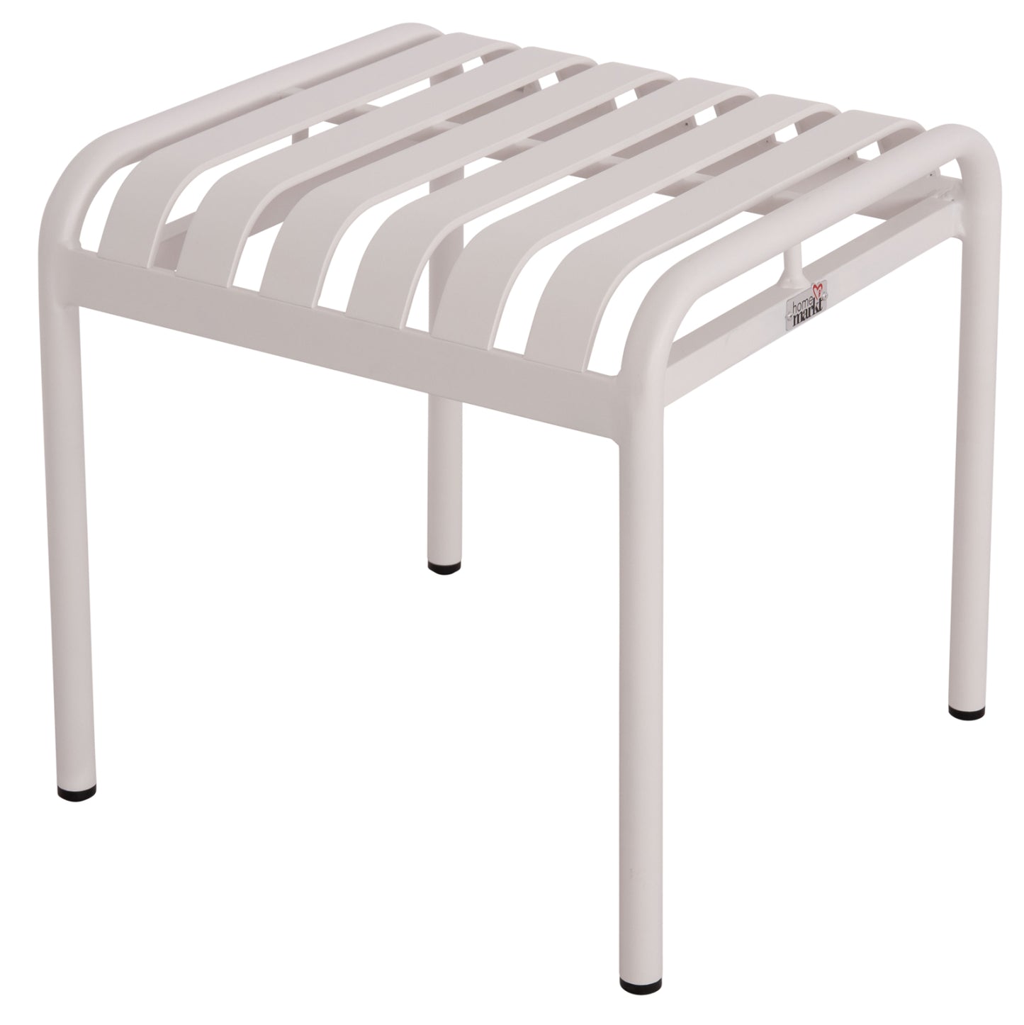 Aluminum Stool Rachel Hm6340.02 White Color 45x45x46hcm.