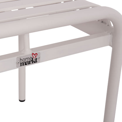 Aluminum Stool Rachel Hm6340.02 White Color 45x45x46hcm.