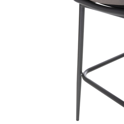 Bar Stool Aluminum Frame Dark Grey-rope Brown 50x50x103hcm.hm5862.01