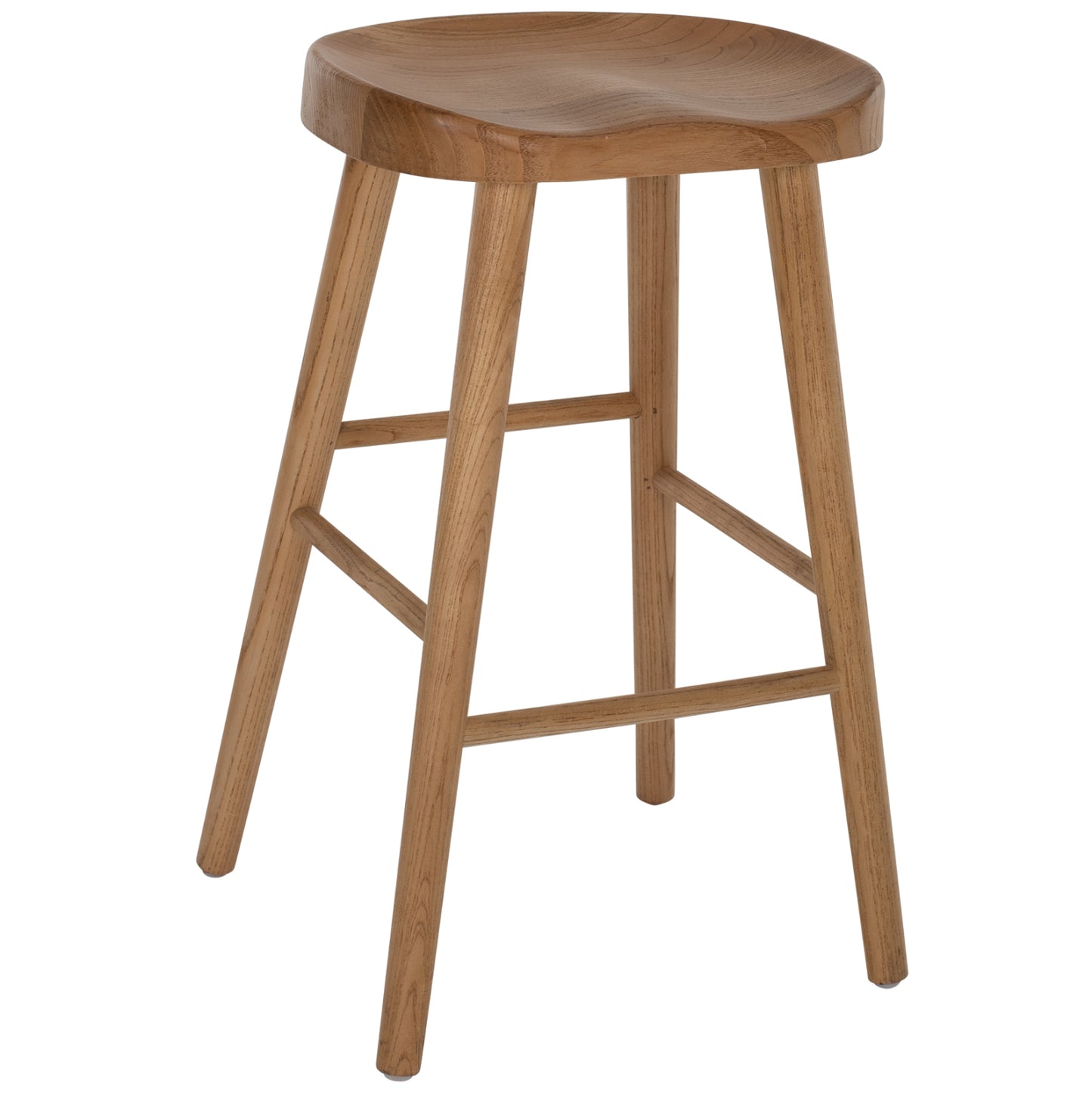 Bar Stool Toon Wood In Natural Color 40x35x71hcm.hm9334.01
