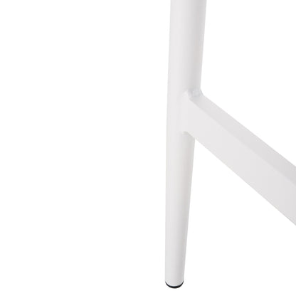 Aluminum Bar Stool Gregg Hm5788.11 White-sand Beige Synthetic Rattan 55x57x106hcm.