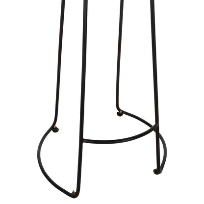 Bar Stool Eleanor Hm8363.11 Solid Acacia Wood Seat-metal 50x43x78hcm.
