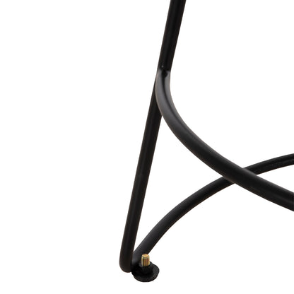 Bar Stool Eleanor Hm8363.11 Solid Acacia Wood Seat-metal 50x43x78hcm.