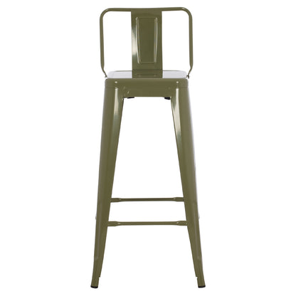 ΣΚΑΜΠΟ Bar ΜΕΤΑΛΛΙΚΟ Melita Me ΠΛΑΤΗ ΣΕ Dark Olive Green Hm8643.03 43Χ43Χ100εκ.