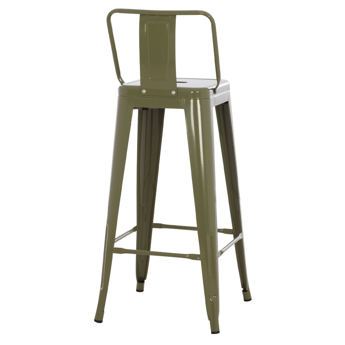 ΣΚΑΜΠΟ Bar ΜΕΤΑΛΛΙΚΟ Melita Me ΠΛΑΤΗ ΣΕ Dark Olive Green Hm8643.03 43Χ43Χ100εκ.