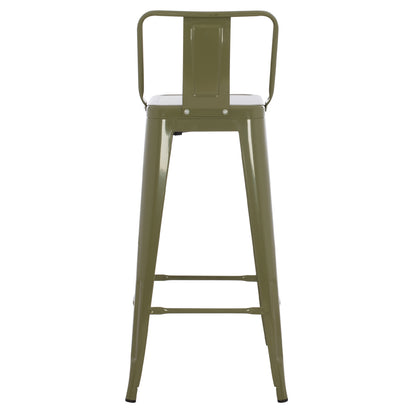 ΣΚΑΜΠΟ Bar ΜΕΤΑΛΛΙΚΟ Melita Me ΠΛΑΤΗ ΣΕ Dark Olive Green Hm8643.03 43Χ43Χ100εκ.