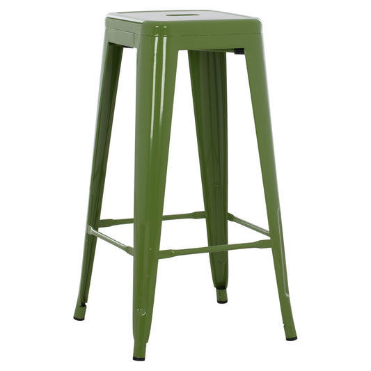 ΣΚΑΜΠΟ Bar ΜΕΤΑΛΛΙΚΟ Melita ΣΕ Light Olive Green Hm8642.13 43x43x78 εκ.