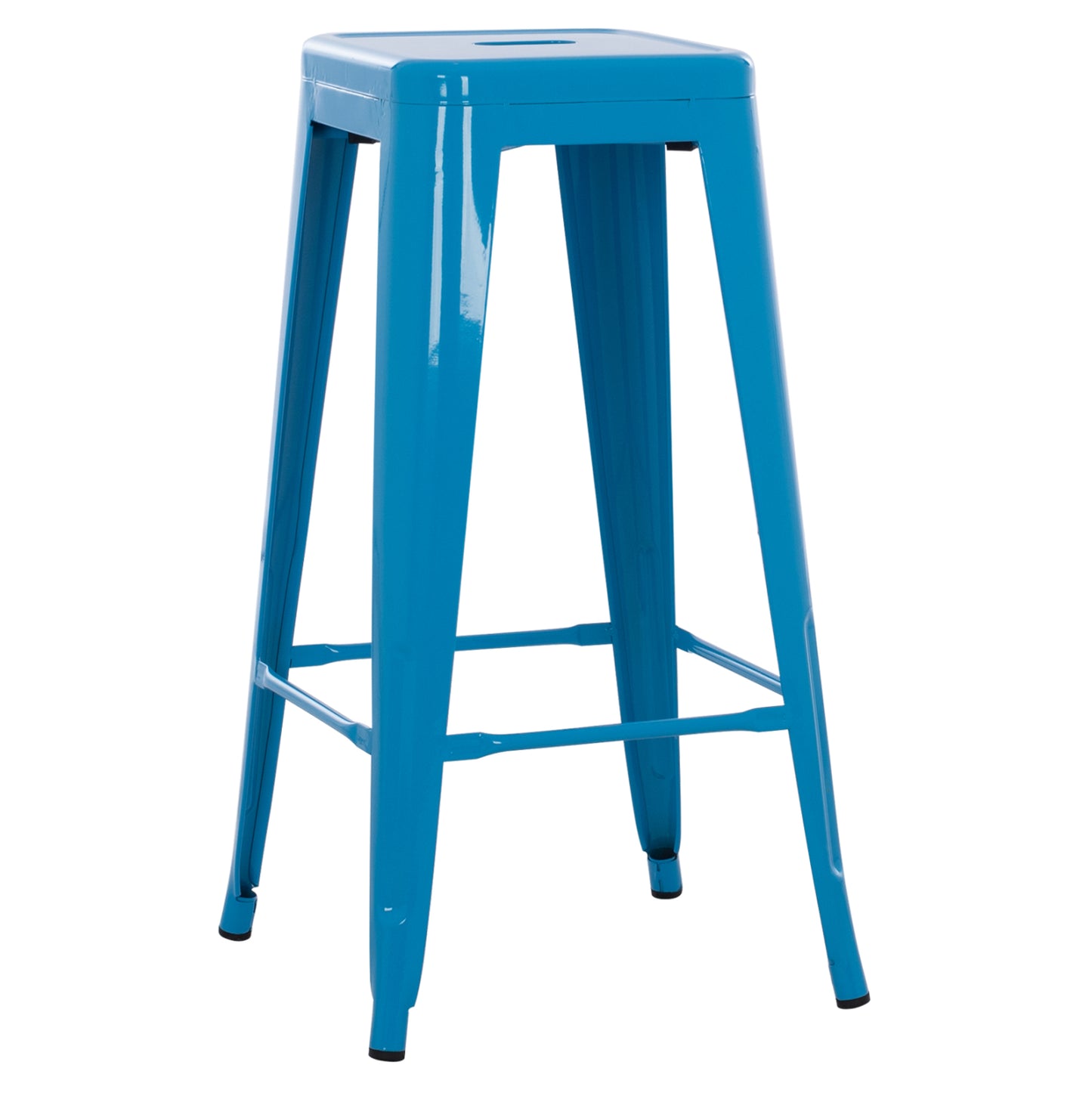 ΣΚΑΜΠΟ Bar ΜΕΤΑΛΛΙΚΟ Melita ΣΕ ΜΠΛΕ Hm8642.08 43x43x78 εκ.