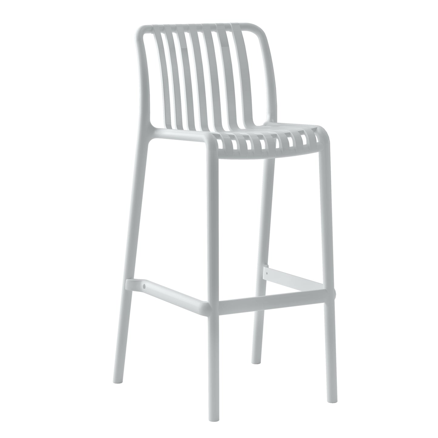Bar Stool Polypropylene Convee Hm6098.01 White 38,5x49,5x102hcm.
