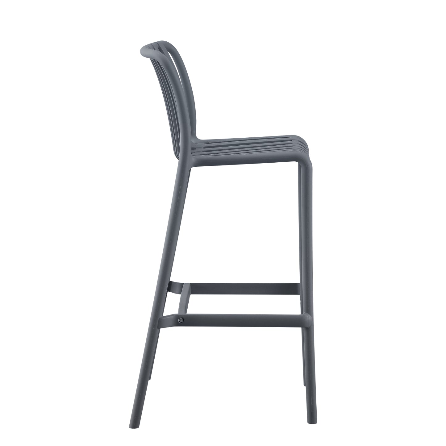 Bar Stool Polypropylene Convee Hm6098.03 Grey 38,5x49,5x102hcm.