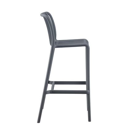 Bar Stool Polypropylene Convee Hm6098.03 Grey 38,5x49,5x102hcm.