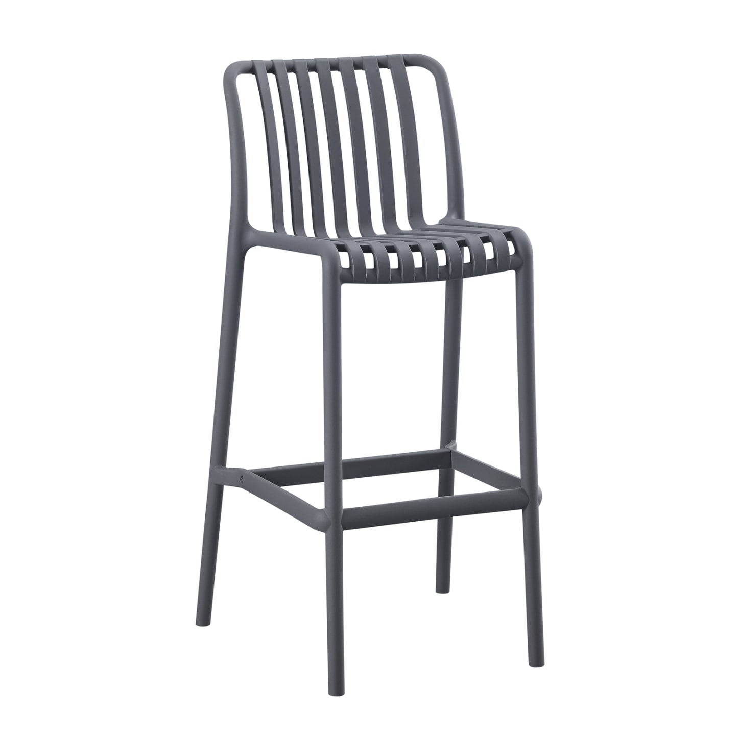 Bar Stool Polypropylene Convee Hm6098.03 Grey 38,5x49,5x102hcm.