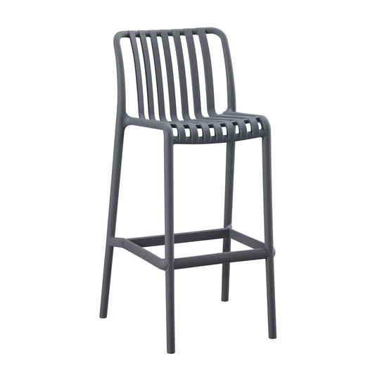 Bar Stool Polypropylene Convee Hm6098.03 Grey 38,5x49,5x102hcm.