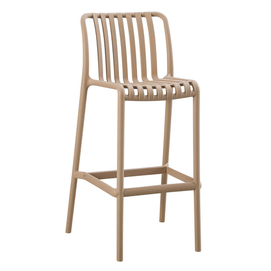 Bar Stool Polypropylene Convee Hm6098.04 Cappuccino 38,5x49,5x102hcm.