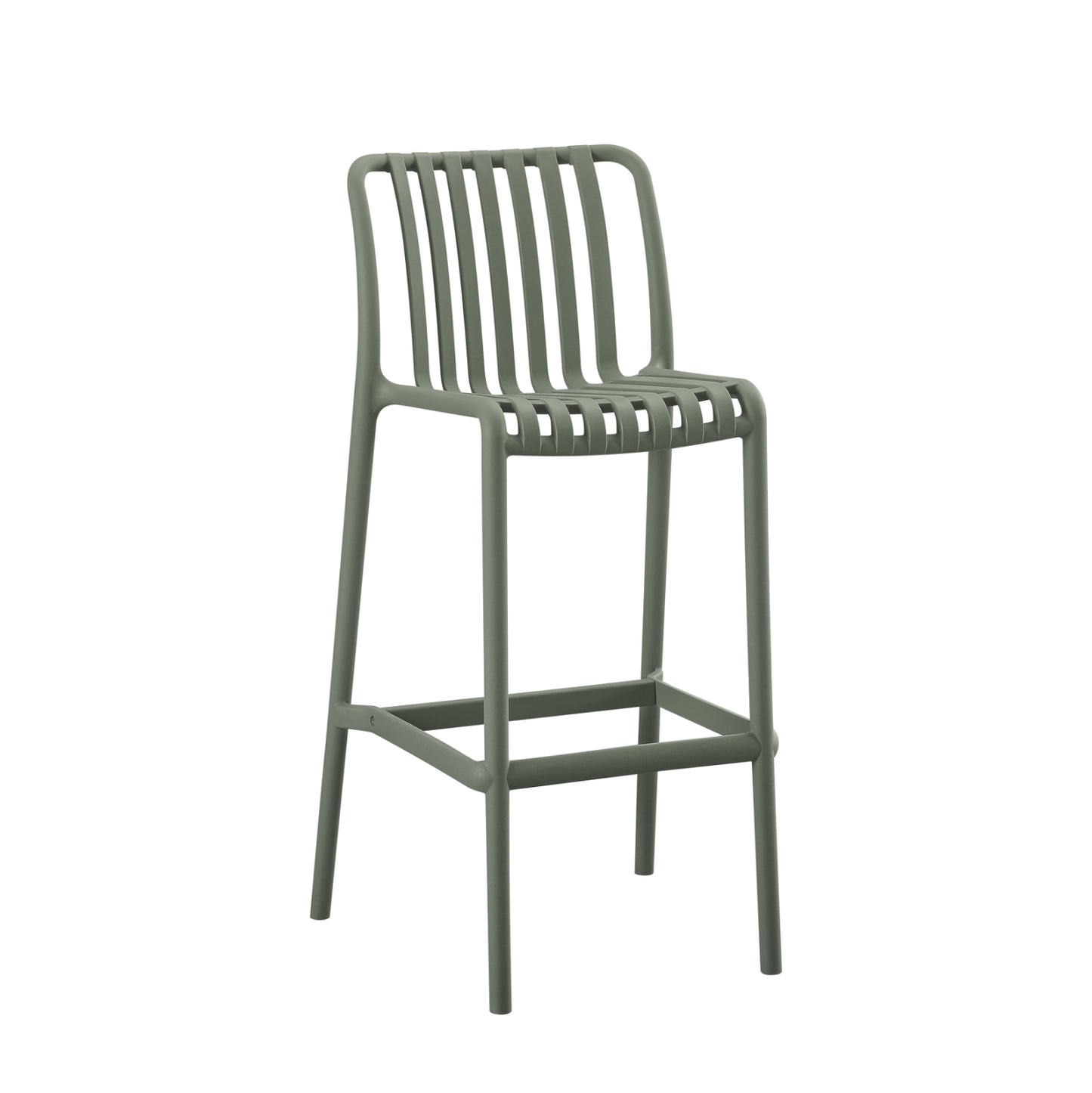 Bar Stool Polypropylene Convee Hm6098.07 Dark Olive 38,5x49,5x102hcm.