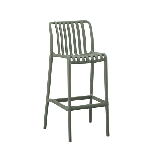 Bar Stool Polypropylene Convee Hm6098.07 Dark Olive 38,5x49,5x102hcm.