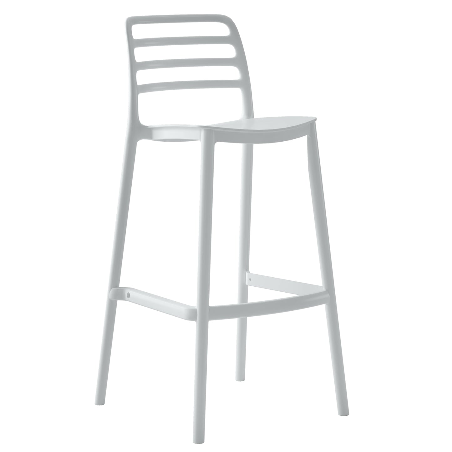 Bar Stool Polypropylene Snod Hm6099.01 White 37,2x50x101,5hcm.