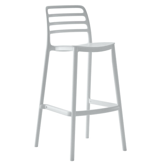 Bar Stool Polypropylene Snod Hm6099.01 White 37,2x50x101,5hcm.