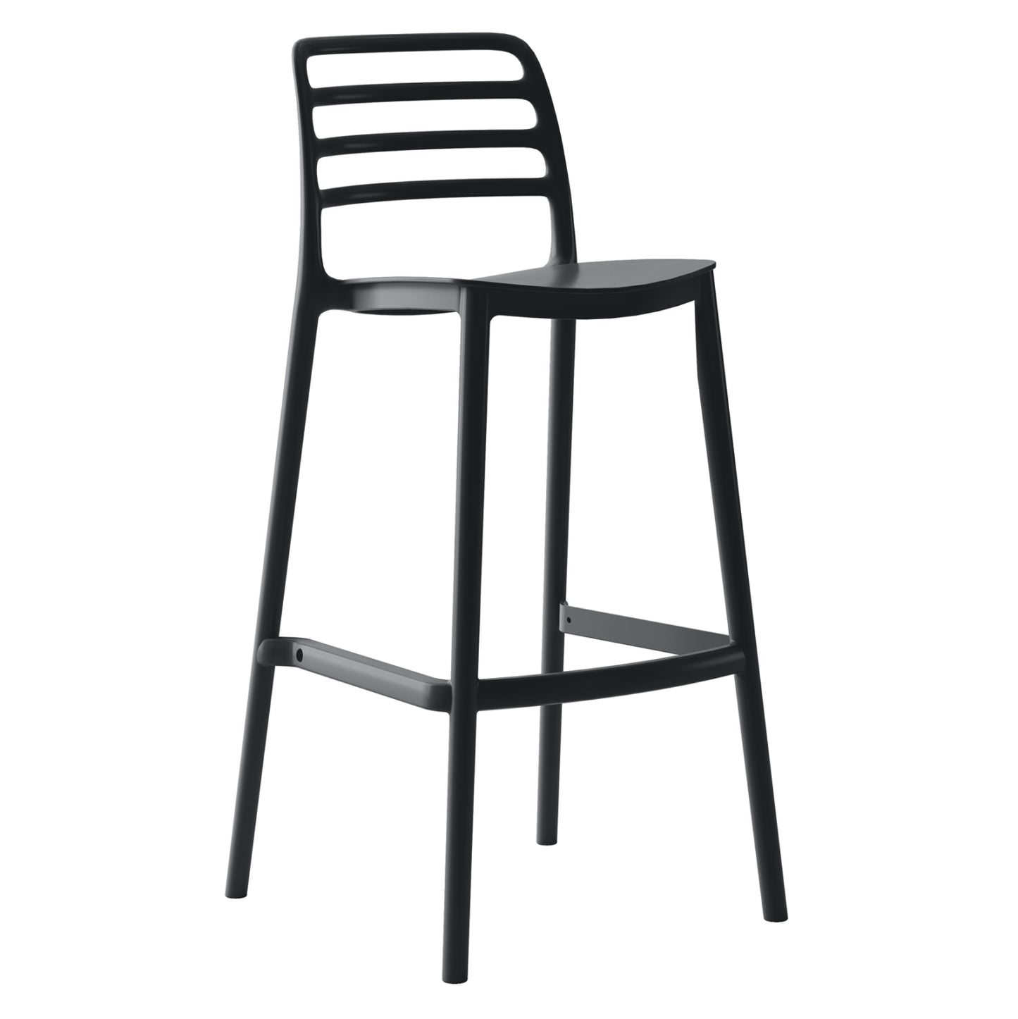 Bar Stool Polypropylene Snod Hm6099.02 Black 37,2x50x101,5hcm.
