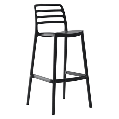 Bar Stool Polypropylene Snod Hm6099.02 Black 37,2x50x101,5hcm.
