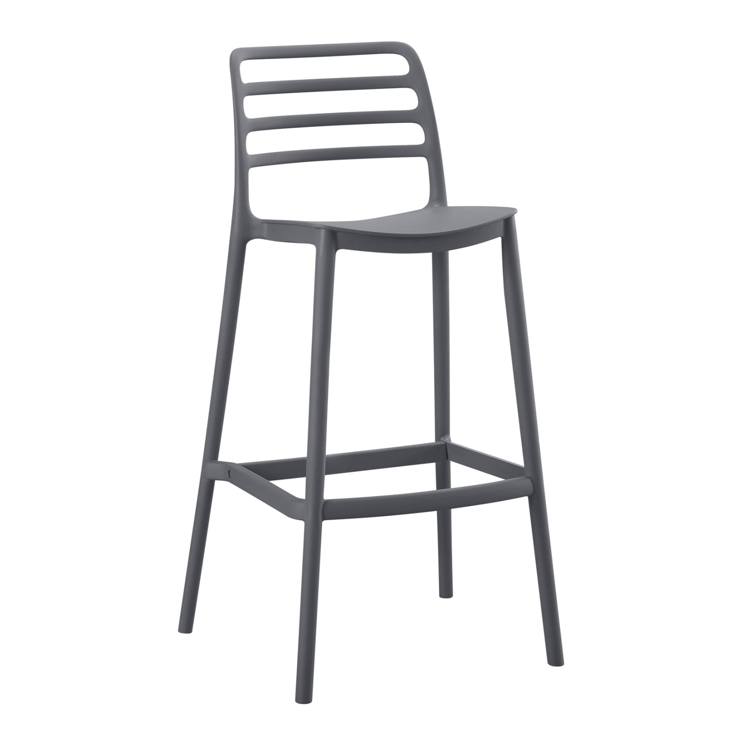 Bar Stool Polypropylene Grey Hm6099.03 Grey 37,2x50x101,5hcm.