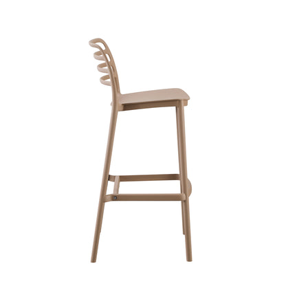 Bar Stool Polypropylene Snod Hm6099.04 Cappuccino 37,2x50x101,5hcm.