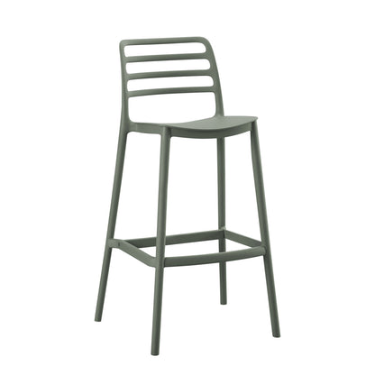 Bar Stool Polypropylene Snod Hm6099.07 Olive Green 37,2x50x101,5hcm.