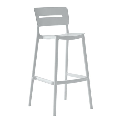 Bar Stool Polypropylene Snod2 Hm6100.01 White 37,2x50x101,5hcm.