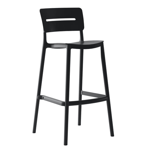 Bar Stool Polypropylene Snod2 Hm6100.02 Black 37,2x50x101,5hcm.