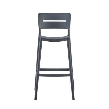 Bar Stool Polypropylene Snod2 Hm6100.03 Grey 37,2x50x101,5hcm.