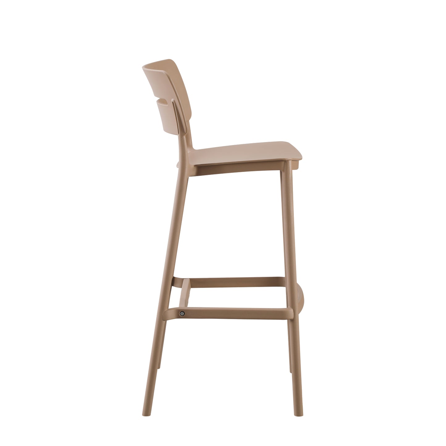 Bar Stool Polypropylene Snod2 Hm6100.04 Cappuccino 37,2x50x101,5hcm.