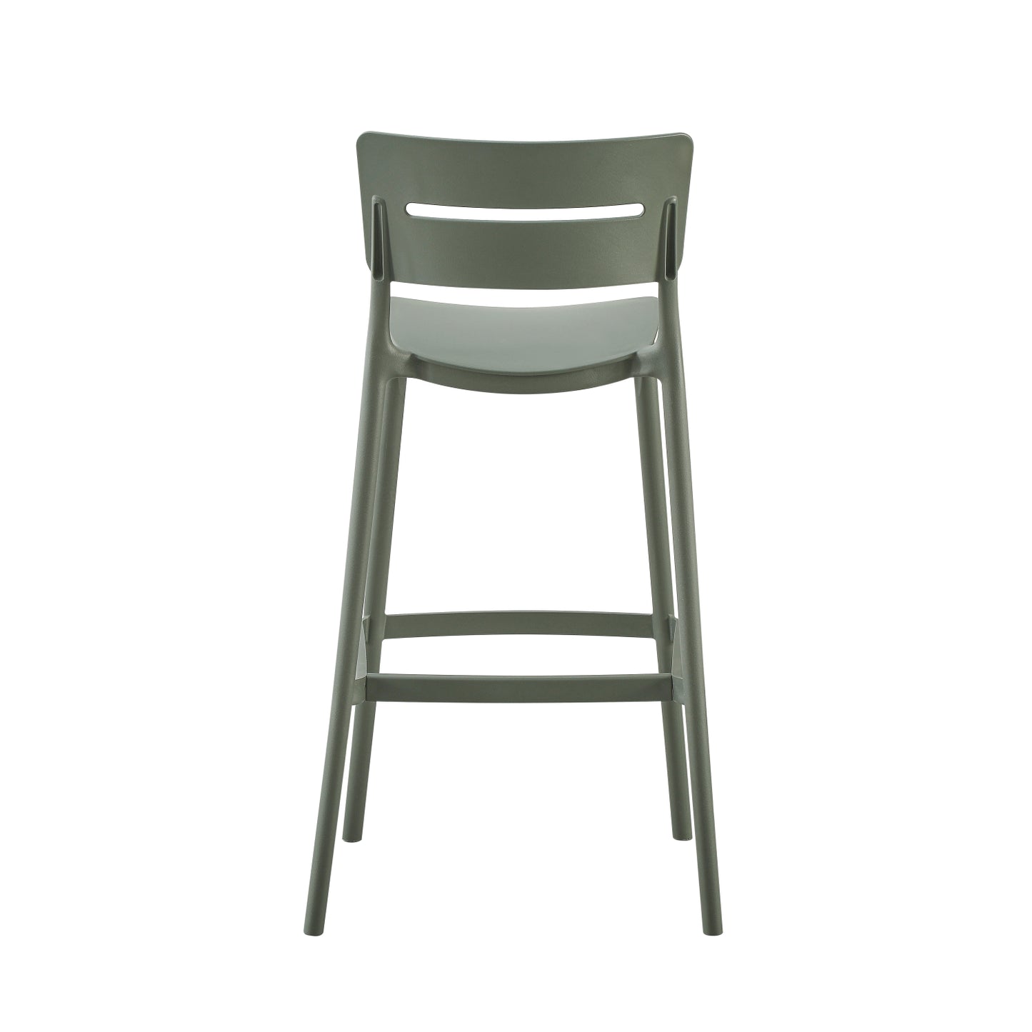 Bar Stool Polypropylene Snod2 Hm6100.05 Olive Green 37,2x50x101,5hcm.