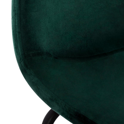 Stool Vincent Hm8579.13 Velvet Green And Metal Frame 56,5x47x106 Cm.