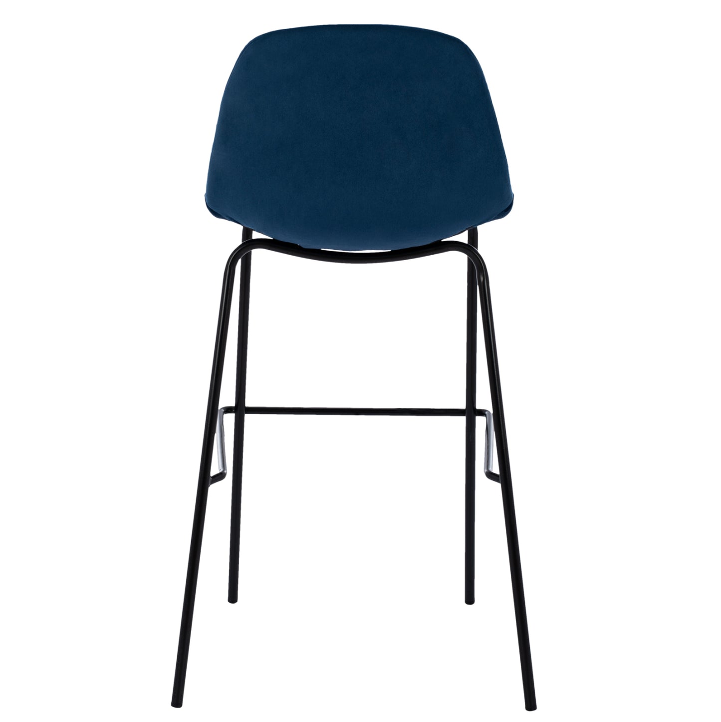 Blue Velvet Stool And Metal Frame Hm8579.18 56,5x47x106 Cm.