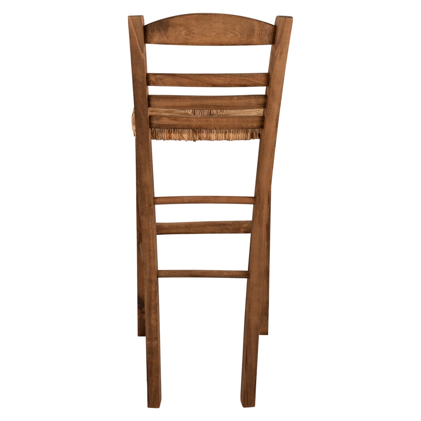 Traditional Stool With Straw Walnut Hm10377.01