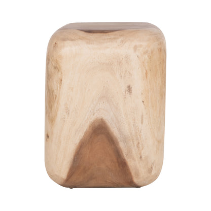 Stool Dens Hm18451 Suar Wood In Natural 38x34x48hcm.