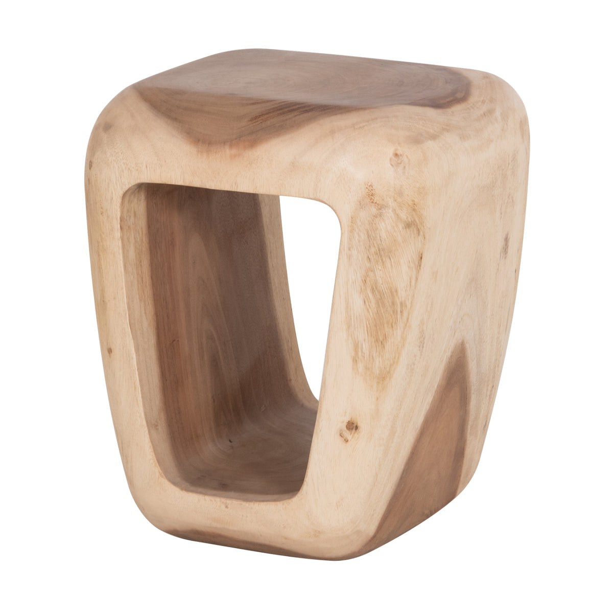 Stool Dens Hm18451 Suar Wood In Natural 38x34x48hcm.