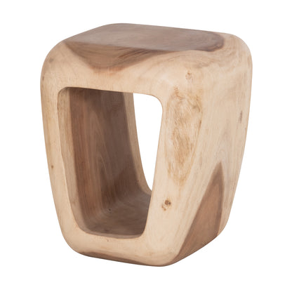 Stool Dens Hm18451 Suar Wood In Natural 38x34x48hcm.