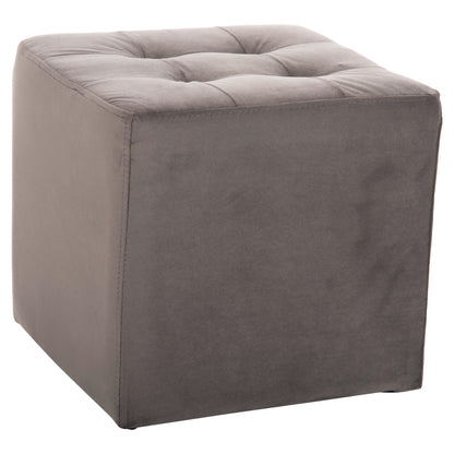Stool Punk Hm264.11 Grey Velvet 39Χ39Χ36hcm.