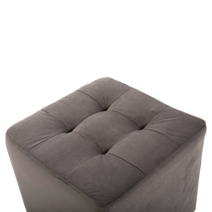 Stool Punk Hm264.11 Grey Velvet 39Χ39Χ36hcm.