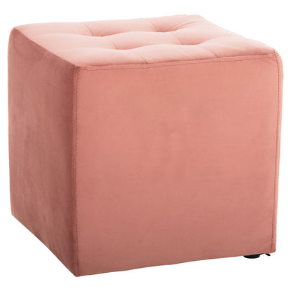 Stool Punk Hm264.12 Dusty Pink Velvet 39Χ39Χ36hcm.